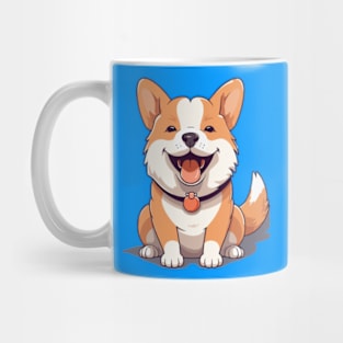 dog sitting smile Mug